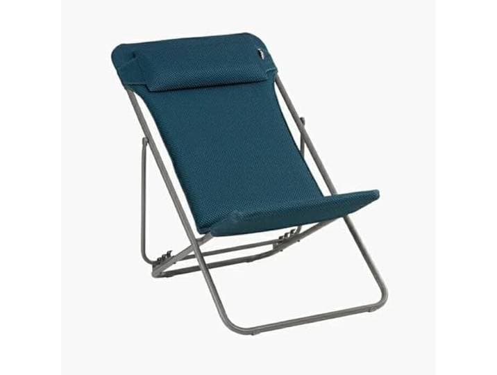 Lafuma MOBILIER - Gepolsterter Klapp-Liegestuhl mit Kopfkissen - Maxi Transat + - BeComfort® - Grün Olive LFM5175_9548-5 Jahre Garantie