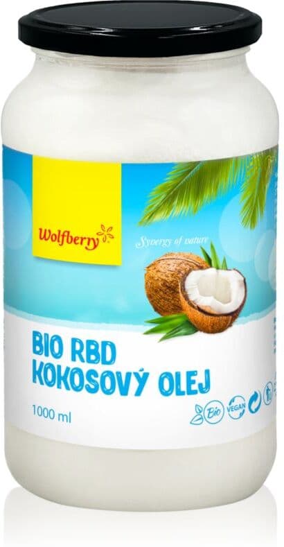 Wolfberry RBD Coconut Oil BIO olej kokosowy w jakości BIO 1000 ml