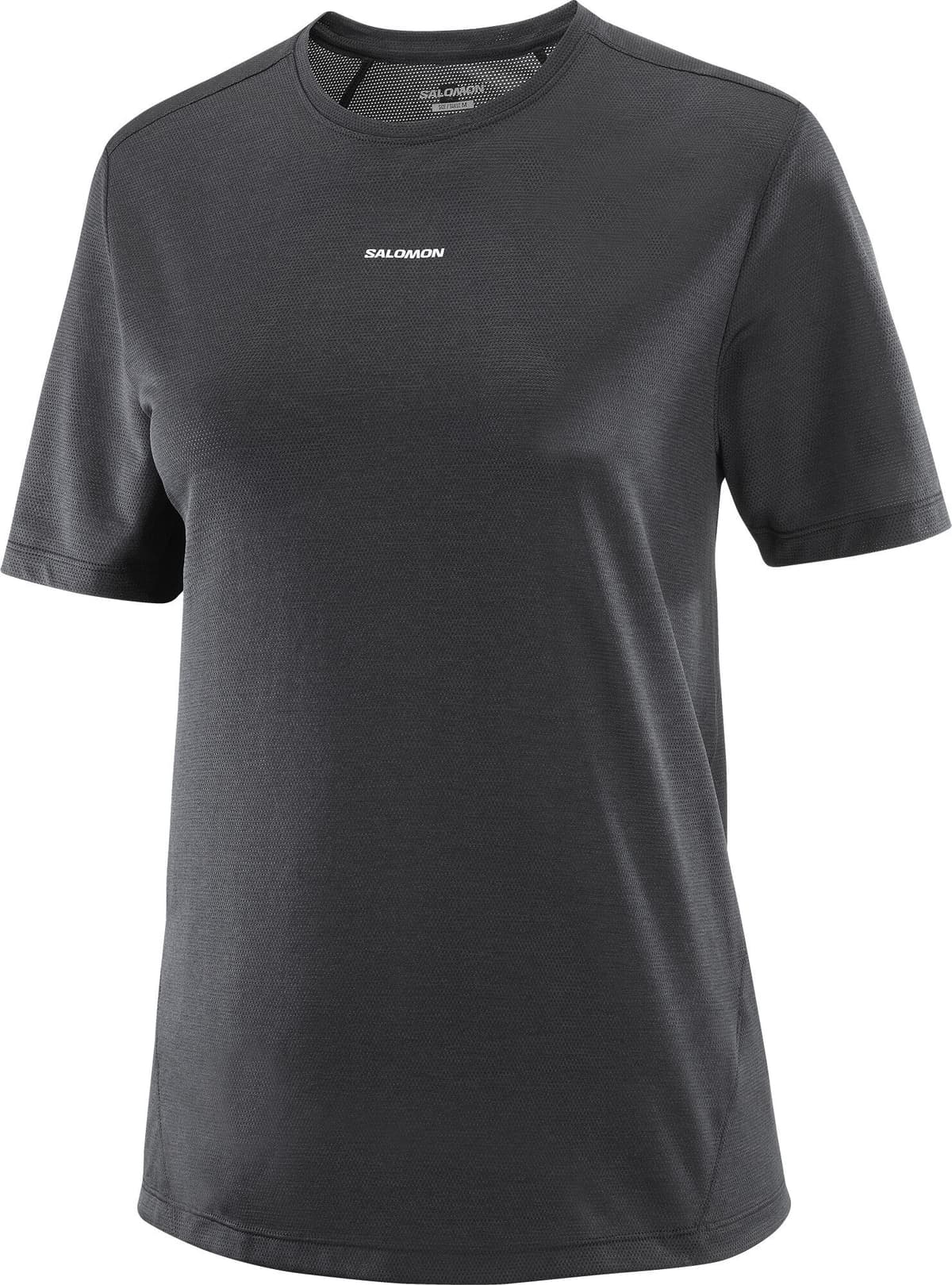 Salomon Women's Shkout Core Short Sleeve Tee Deep Black Deep Black/ XL