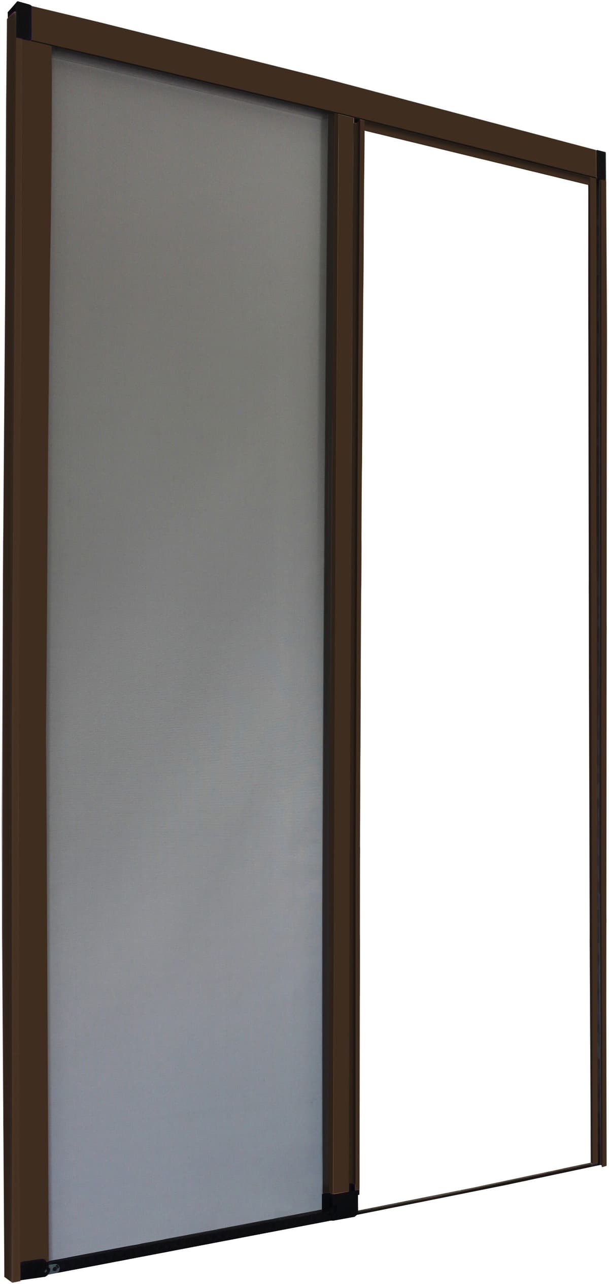 San Giorgio ZANZARIERA CARRARMATO MARRONE RAL 8017 LATERALE, GUIDA A SCOMPARSA 140x250 cm (LxH)