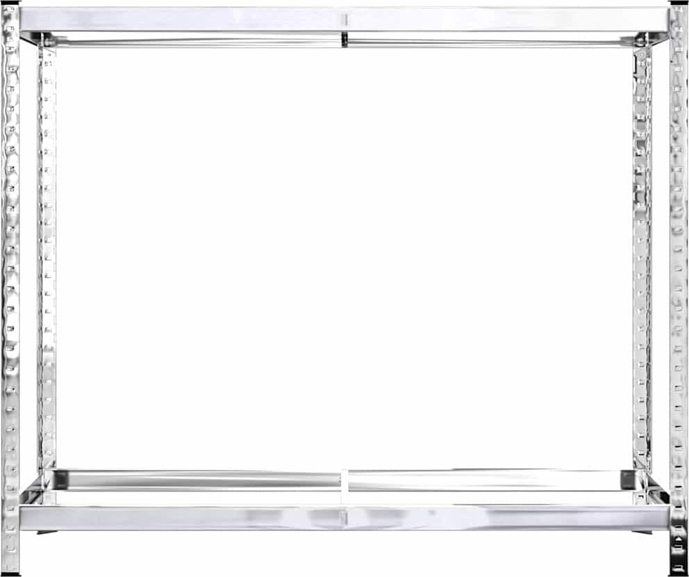 vidaXL Porte-pneus à 2 niveaux 2 pcs Argenté 110x40x110 cm Acier