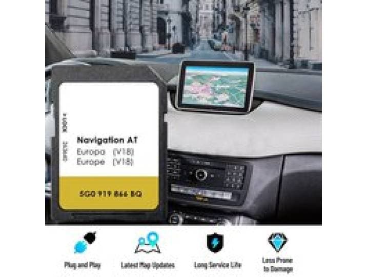 Ontdek Navi SD-kaart GPS Europa Sat Nav voor VW Kaarten Navigatie AT V18 MIB1 Kaart Gratis Verzending met Anti fog flim