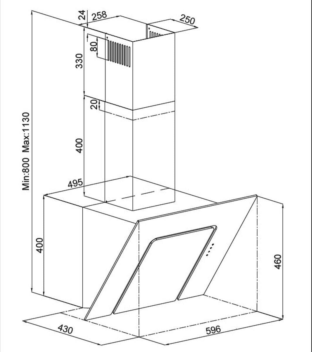 Silverline Ventilator fellsavtrekk/sentralventilasjon sc 3423 60c