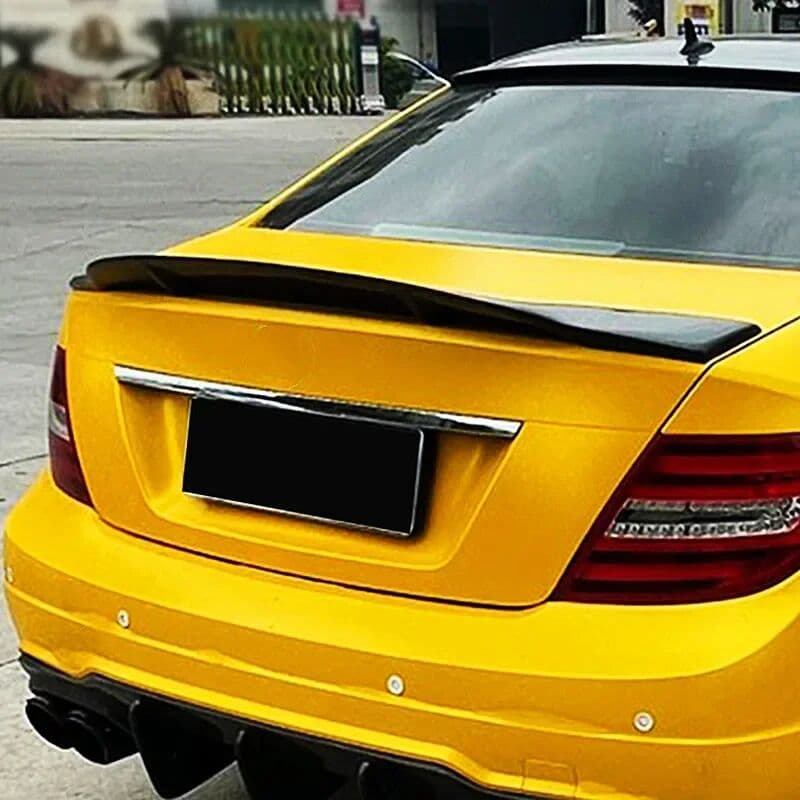 NONE Rear Trunk Lid Wings for Mercedes Benz C-Class W204 C200 C250 C300 4 Door 2008-2014 R-type Fixed Wing Spoiler Auto Parts