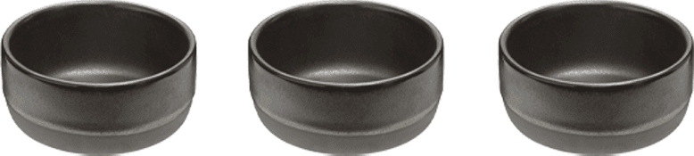 Aida Raw Mini Skål 7,5 Cm 3-Pak - Metallic Brown