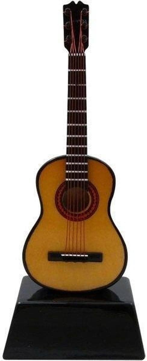 Music Gifts Miniatuur akoestische gitaar voor volwassenen