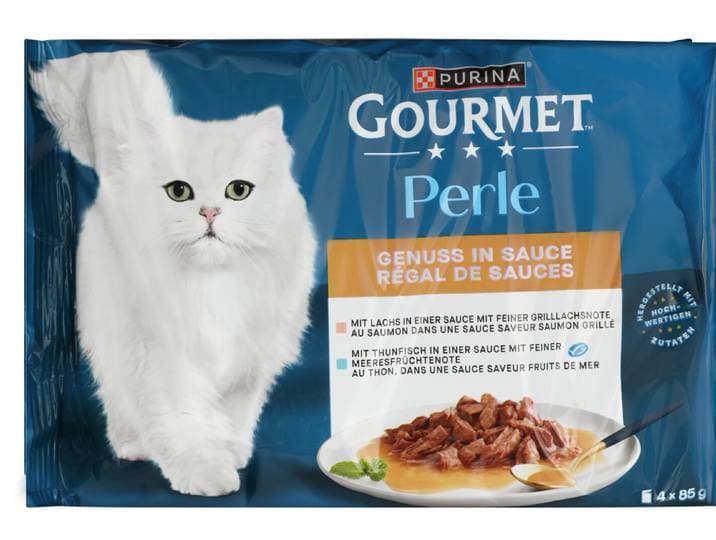 Gourmet Perle Genuss Katzenfutter in Sauce Fisch 4x85g