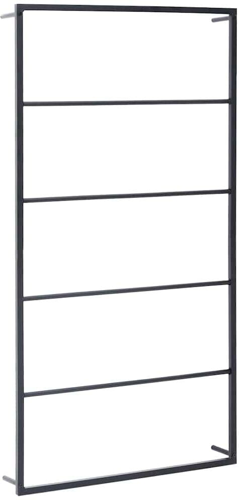 vidaXL Porte-serviette Noir 60x10x116 cm Acier