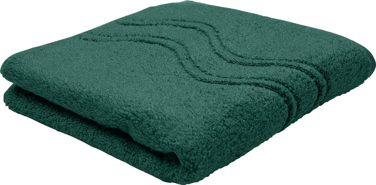 Handtuch ROSS "Cashmere feeling", grün (moosgrün), B:50cm L:100cm, Frottier, Baumwolle, Handtücher, Handtuch, 100% Baumwolle, mit Wellen-Bordüre, grosse Farbauswahl moosgrün B/L: 50cmx100cm, 2 Stk., Frottier
