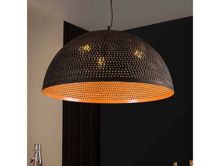ZIJLSTRA Hängelampe Punchray, dimmbar, braun / rost, für Wohn- / Esszimmer, Metall, Vintage, Pendelleuchte
