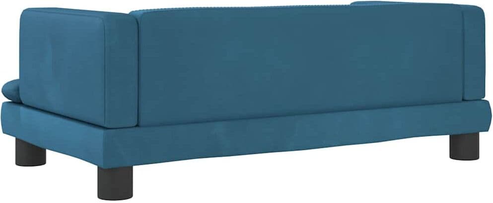 vidaXL Canapé pour enfants bleu 80x45x30 cm velours