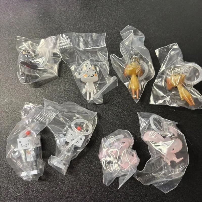 Bandai Gashapon Doko Demo Issyo Toro Friends 3Cm Mini Character Keychain For Bag Umbrella Hanging Collectible Decoration
