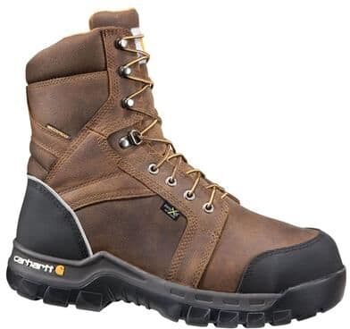 "Carhartt 8"" Rugged Flex Met Guard - Mens 11 Brown Boot W"