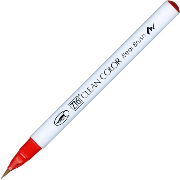 ZIG Clean Color Real Brush 022 Carmine RÃ¶d 6st