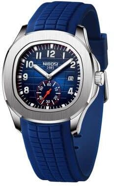 Quick Pick Pro NIBOSI Tactical Elegance Military Watch For Men With Calendar & Waterproof Design a