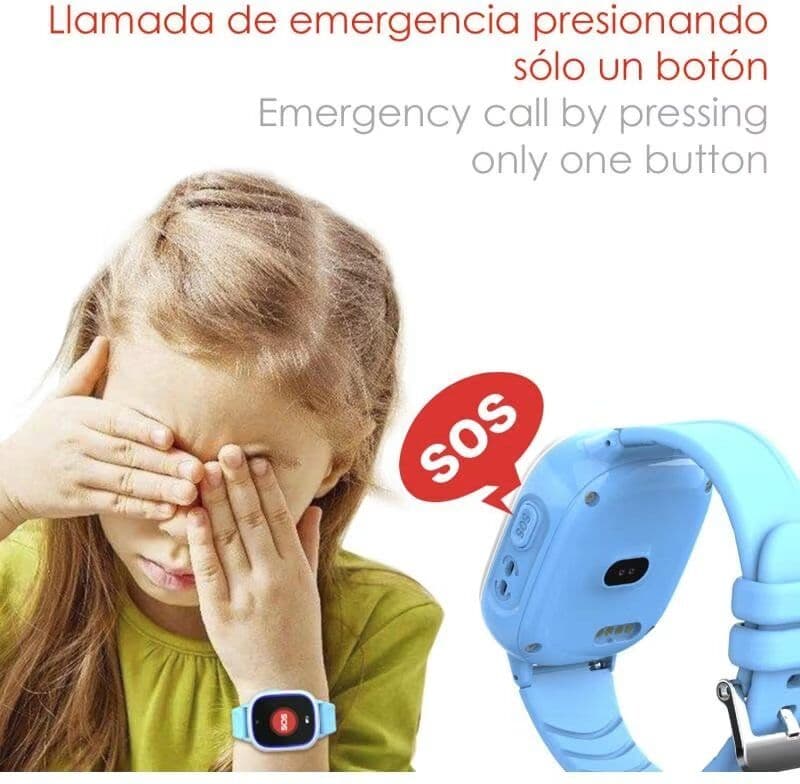 Smartwatch Infantil Dam Td31 Con Localizador Gps Rosa 1,55x4,1x5,5 Unisex