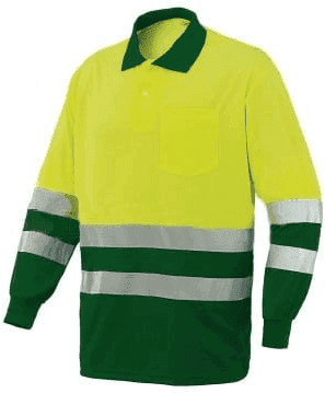 Polo de Manga Comprida Amarelo / Verde  Industrial Starter 8587038 M