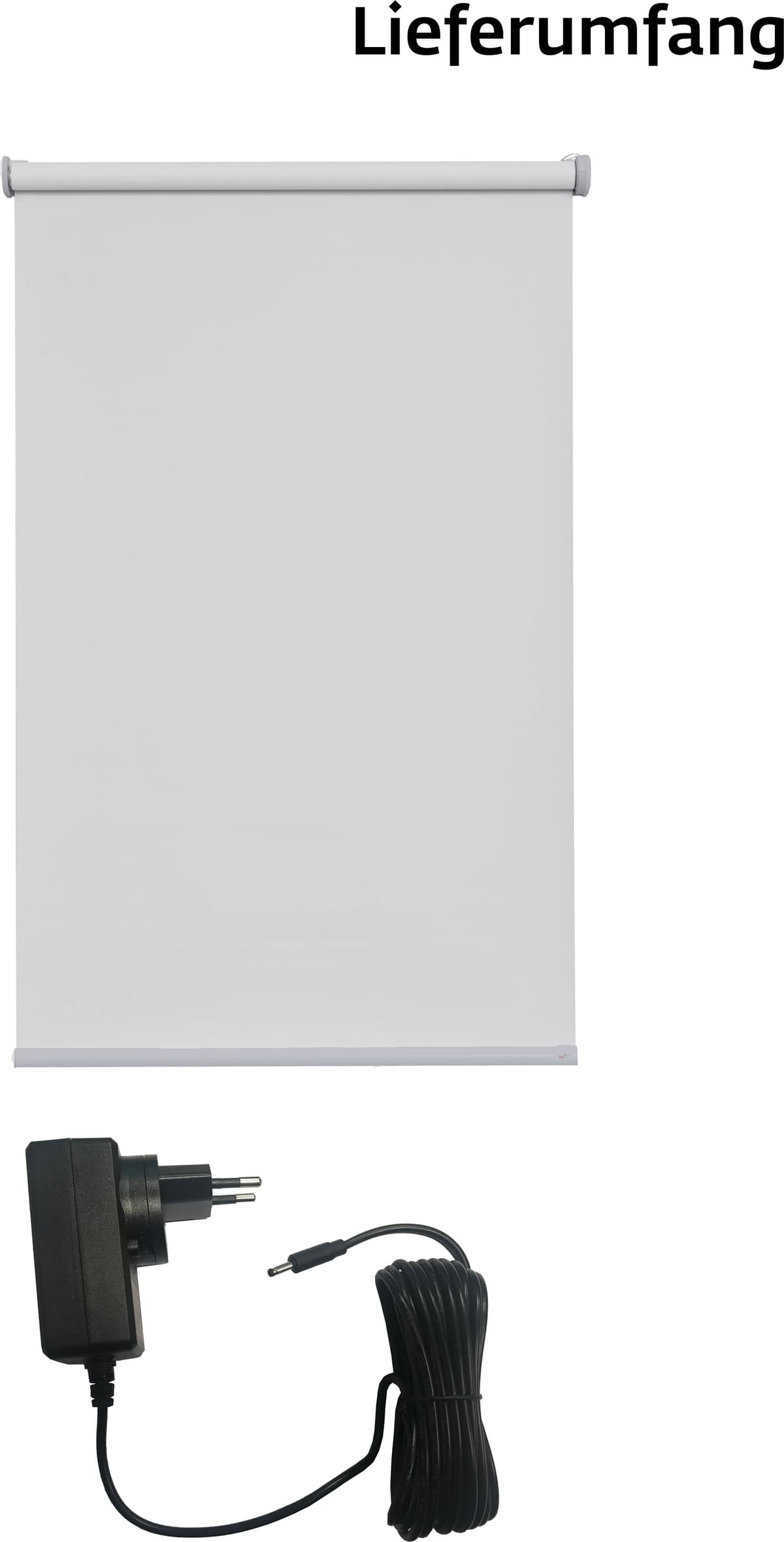 sunlines "Miami" Lichtschutz Sichtschutz mit Bohren freihängend appgesteuert via Bluetooth, mit Motor & Akku, silberfarbener Fallstab grau, silberfarben 180cm, stufenlos positionierbar, Rollo und Ladekabel, 160cm