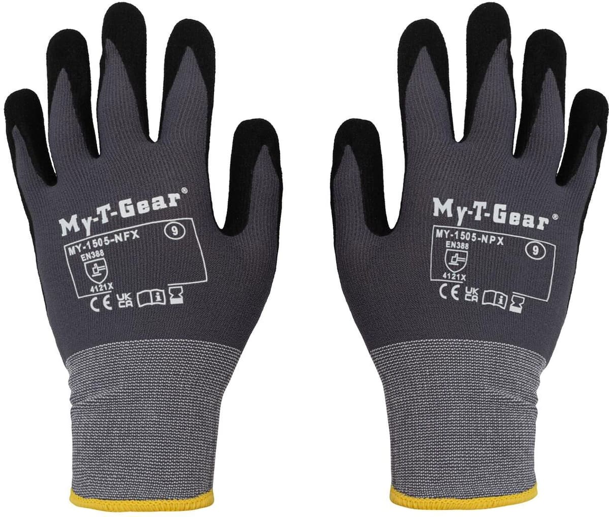 MY-T-GEAR Montagehandske nitril grå 9