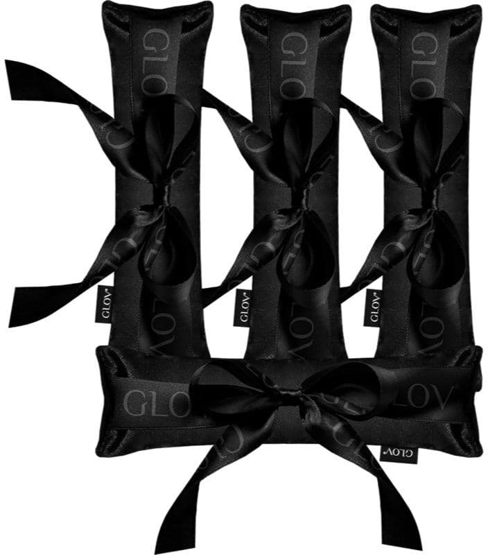 GLOV CoolCurl Ribbon Rollers αξεσουάρ μαλλιών για σγουρό φορμάρισμα Black 4 τμχ