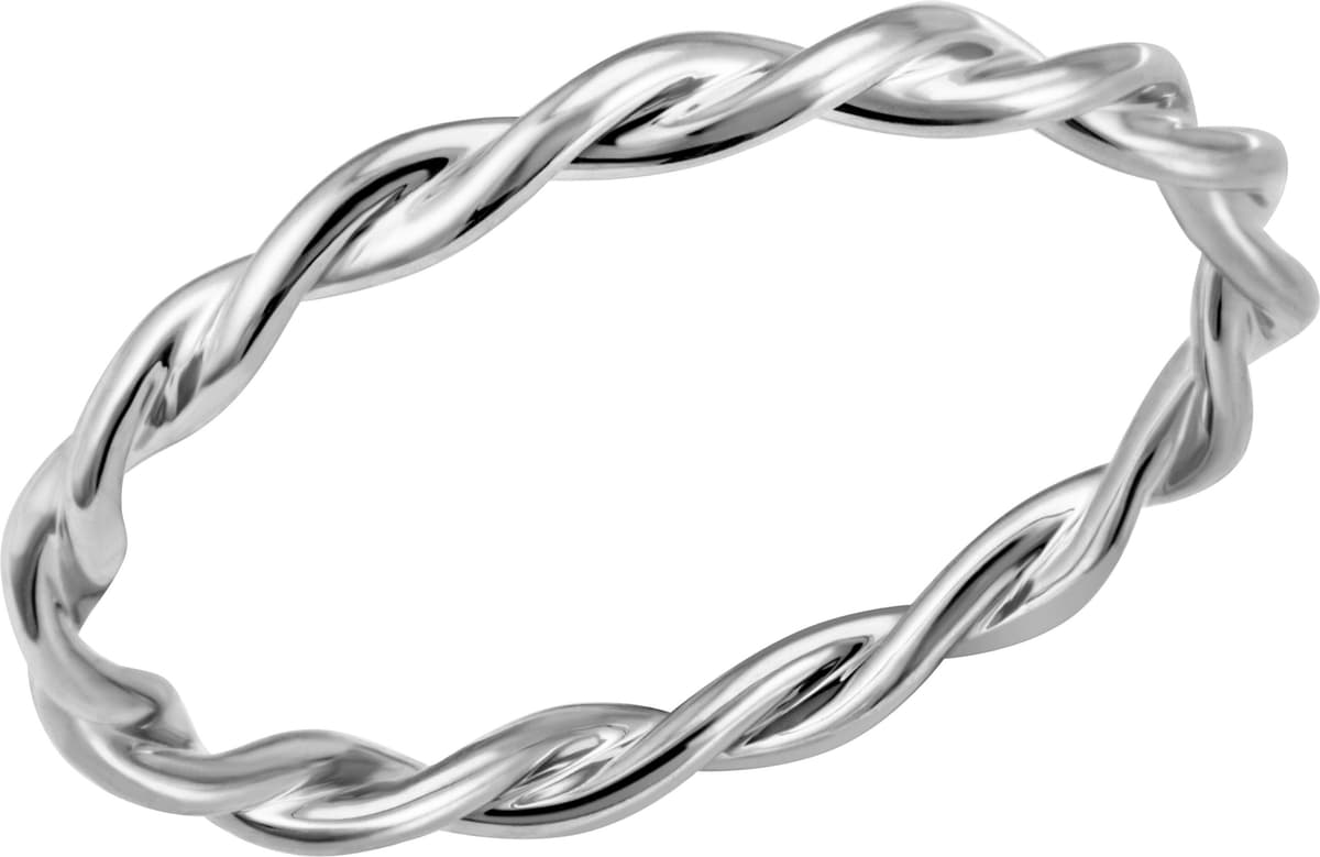 Fingerring FIRETTI "Schmuck Geschenk Silber 925 Damenring Ring gedreht verschlungen" Gr. 54, silber (silberfarben), Fingerringe, Damen, 54, Silber 925 (Sterlingsilber), 2mm, Fingerring