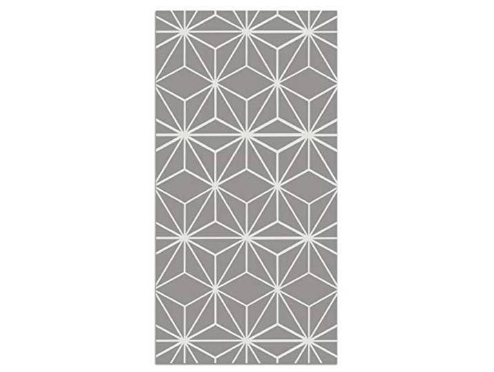 Panorama Tapis Vinyle du Sol Salon - Différentes Tailles - (Lignes d'Étoiles Grises 160x230 cm)