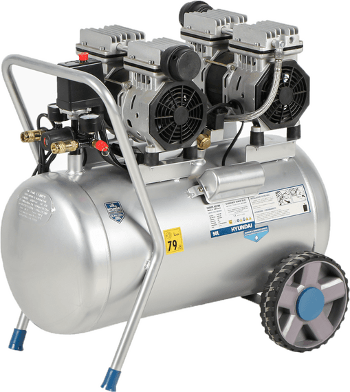 Hyundai KWU750-50 - Compressore aria elettrico silenziato 3HP - 50 lt