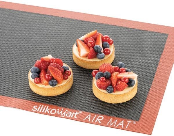 Silikomart Bagemåtte Air Mat, Rød/sort, 40x60cm