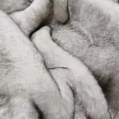 NONE Plush soft and warm Raschel synthetic fox rabbit fur blanket, thick and luxurious girl gift, winter sofa bed, sofa