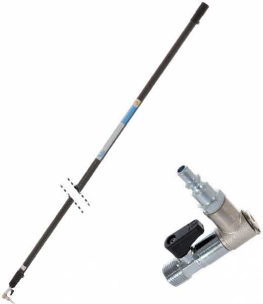 Campagnola Asta pneumatica fissa in carbonio senza impugnatura 250 cm - asta fissa ultraleggera