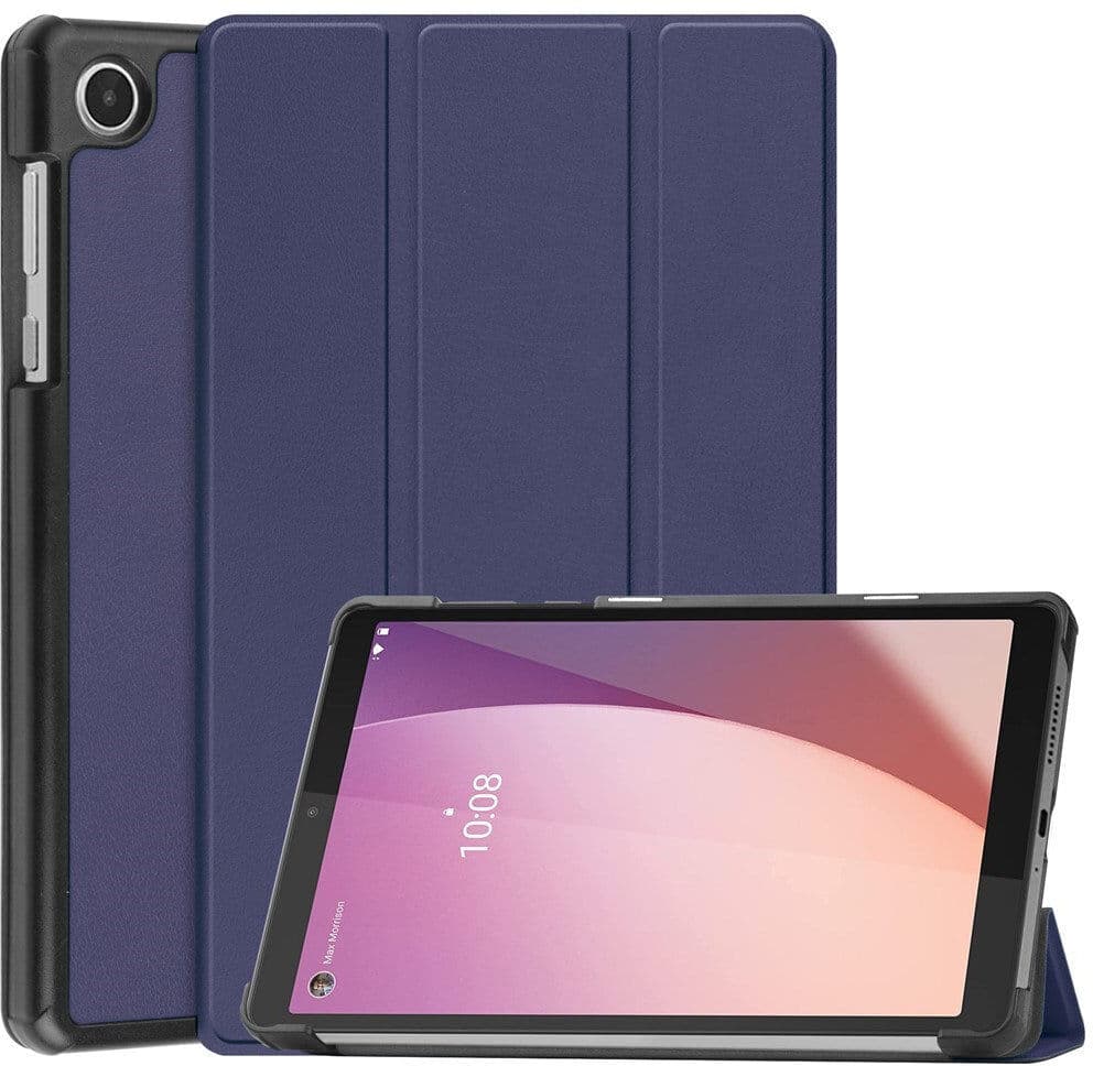 EIDERWOOD Lenovo Tab M8 (4. Gen.) Tri-Fold Kunstlæder Flip Cover - Blå