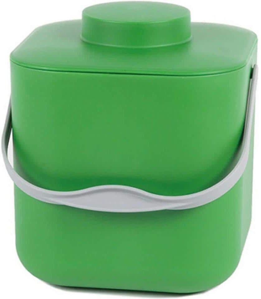 Biomülleimer STÖCKLI "Pot 5 l", grün, B:18cm H:22cm T:18cm, Mülleimer, Biomülleimer, Komposteimer mit Geruchsfilter und einfacher Reinigung grün B/H/T: 18cm x 22cm x 18cm, 5 l