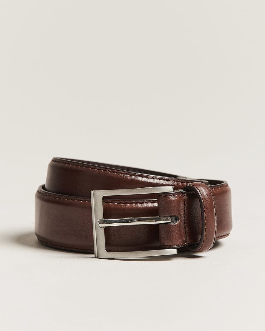Loake Shoemakers Loake 1880 Philip Leather Belt Dark Brown men 105 Brun