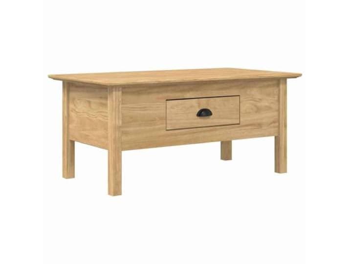 Roanoer Couchtisch BODO mit Schublade Honigbraun 100x55 cm Moderner Wohnzimmertisch aus Holzwerkstoff in Honigbraun mit verdeckter Schublade für Ihr Wohnzimmer.
