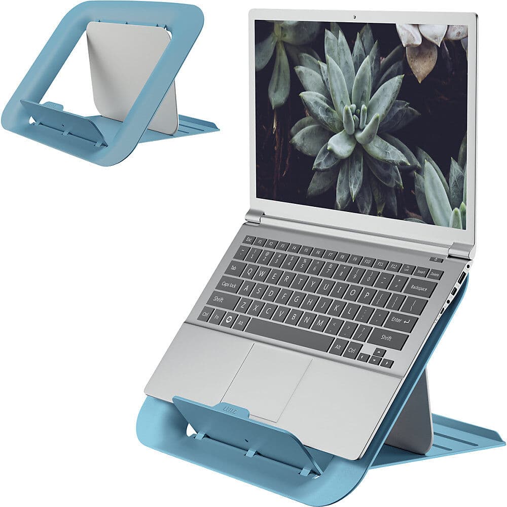 Laptopständer Leitz Ergo, Höhe 162 - 176 mm, blau Leitz
