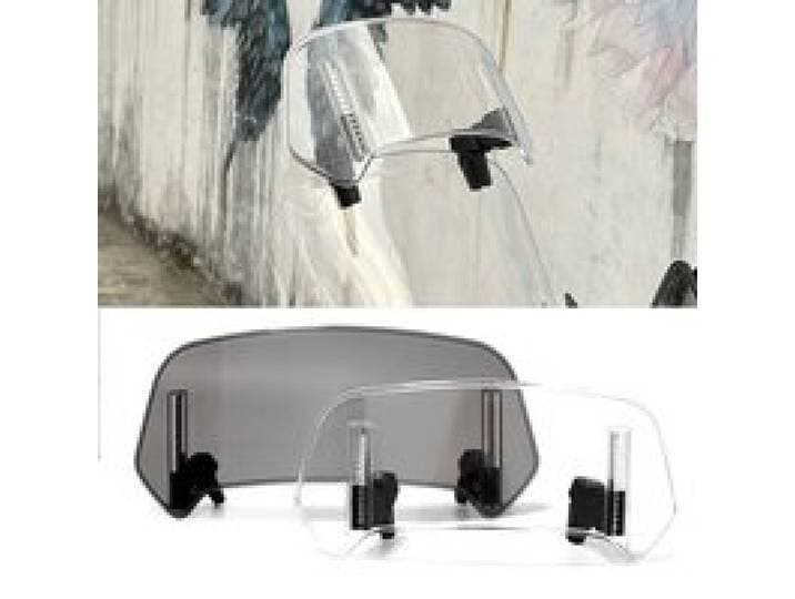 Universele Motorfiets Voorruit Extension Verstelbare Spoiler Clamp-On Voorruit Deflector Voor BMW KAWASAKI YAMAHA HONDA SUZUKI