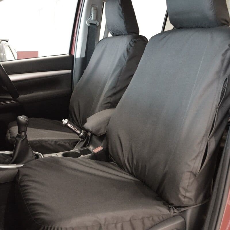 Huse Scaune, Trux Personalizate Impermeabile Față, X și Icon, Toyota Hilux Invincible Cabină Dublă 2016 - 2020