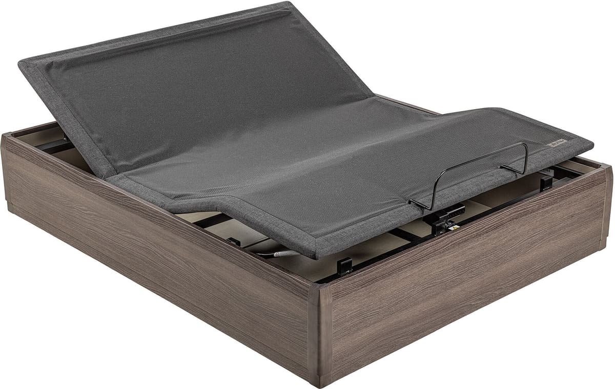 Lattoflex Canapé abatible de madera MDF articulado Box MDF Motion .  (Cama 90 x 200 cm) Wengué