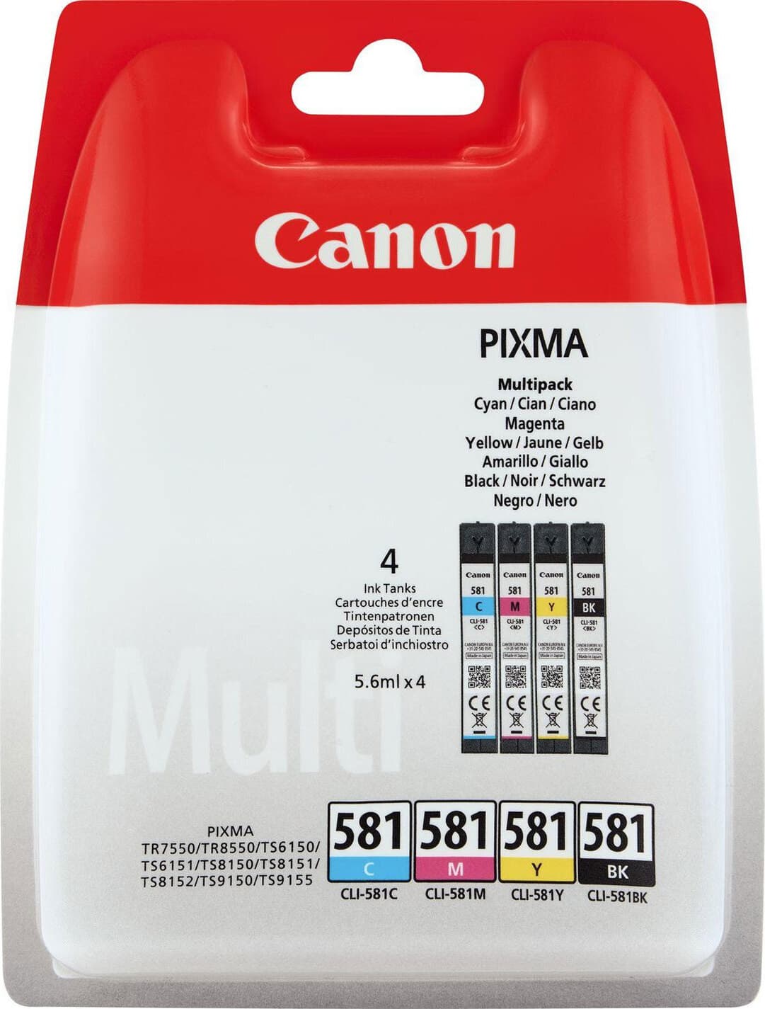 Canon CLI581 Inktcartridge voor Pixma TS en TR series