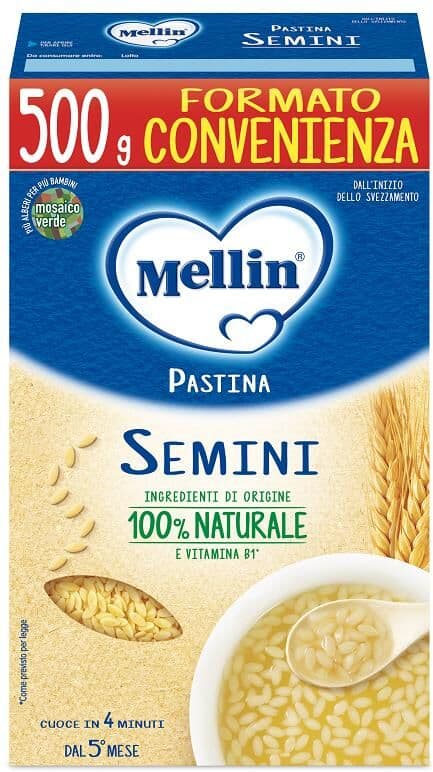 Danone nutricia spa soc.ben. MELLIN PASTA SEMINI 500G
