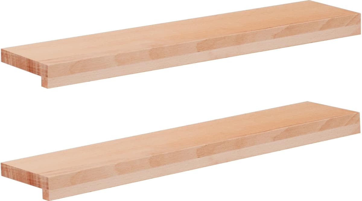 vidaXL Appuis de fenêtre 2 pc Naturel 80x 20 x 2 cm