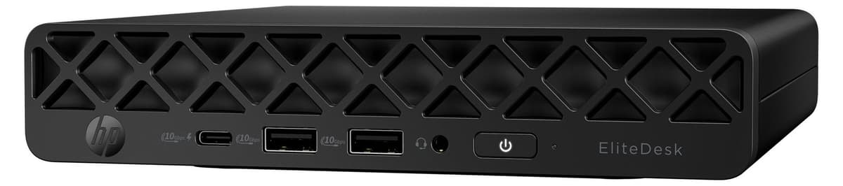 HP EliteDesk 8 G1a - Mini - Ryzen 5 Pro 215 - RAM 16 GB - SSD 512 GB - NVMe - Radeon 740M - 1GbE, Wi-Fi 6E, Bluetooth 5.3 - WLAN: 802.11a/b/g/n/ac/ax (Wi-Fi 6E)
