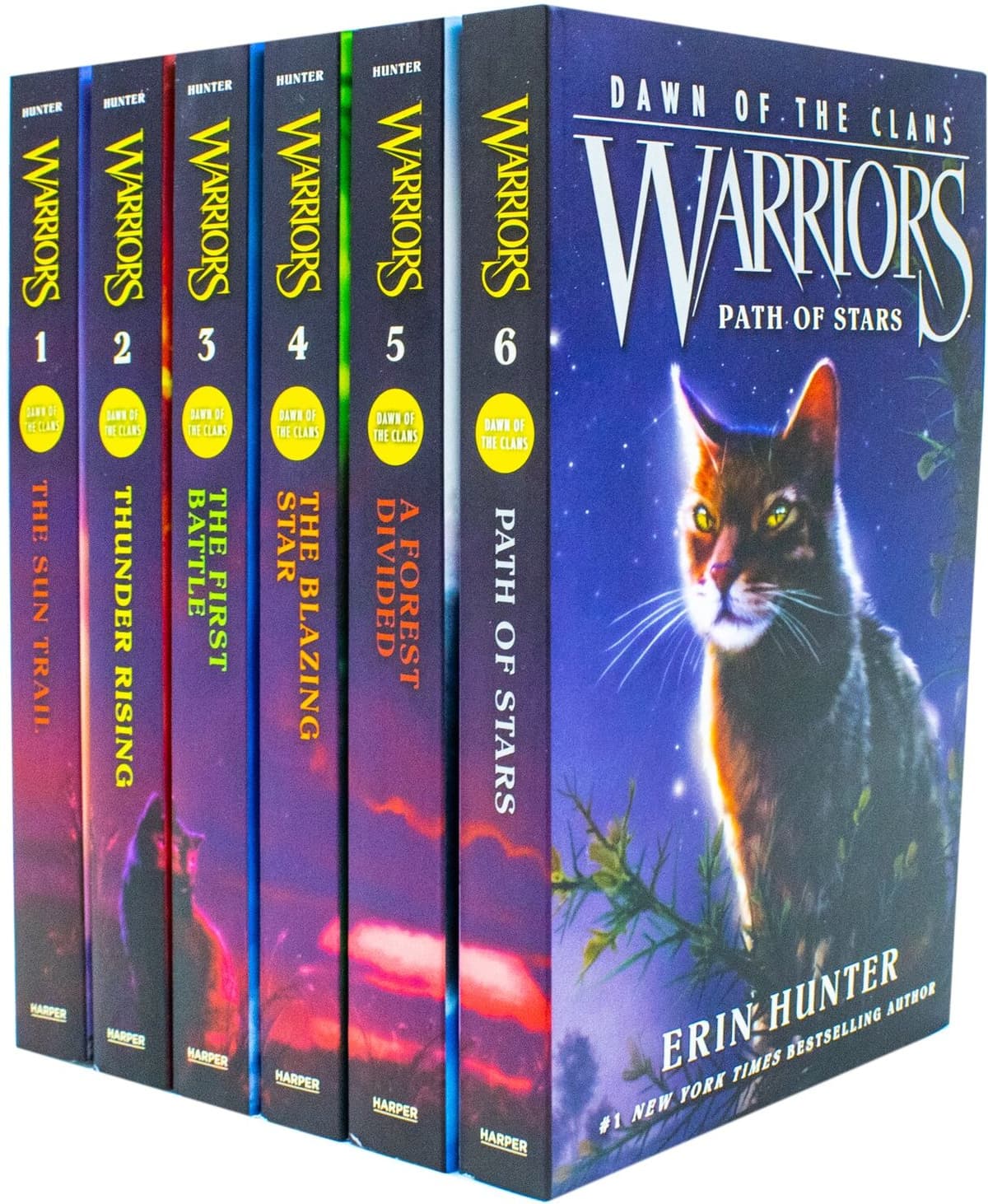 HARPERCOLLINS Warriors Cats Series 5 Dawn of the Clans Prequel 6 Books Collection Set – Fantasy Adventure Collection