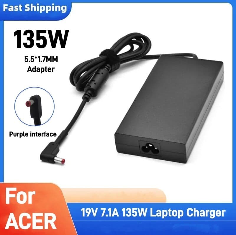 other 19V 7.1A 135W 5.5*1.7MM Laptop AC Adapter Charger For ACER Aspire V17 Nitro 5 NP515-52 PA-1131-16 ADP-135KB VX5 VN7-792G-59CL
