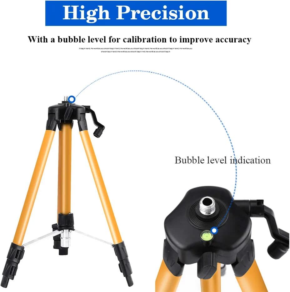 XMSJ 1.2/1.5M Laser Level Tripod Adjustable Height Metal Bracket With 5/8