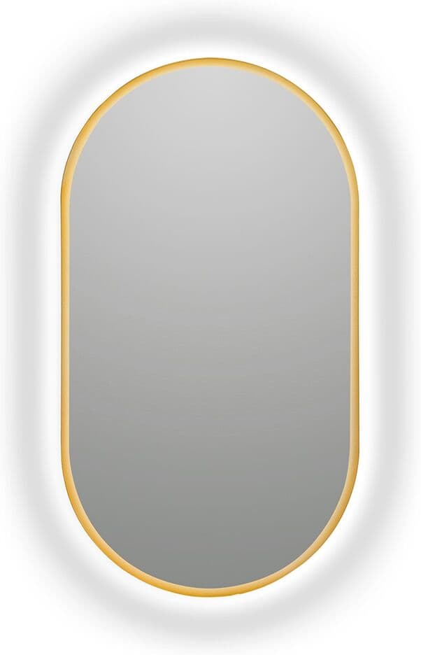 Bathstage Espejo de baño con LED B-950 .  (50 x 90 cm) Oro mate