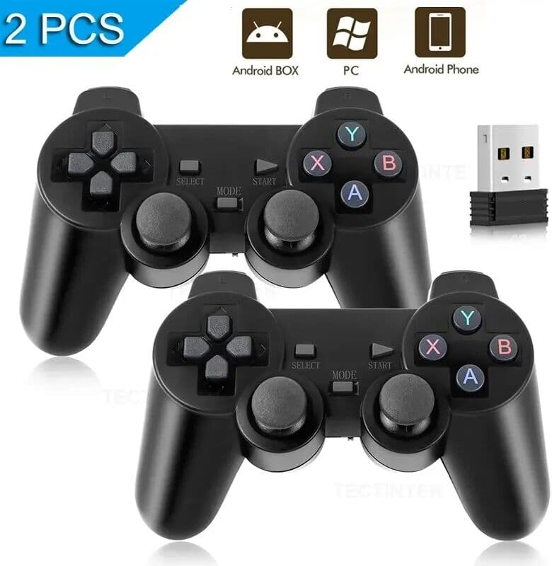 NONE 1PC/2 PCS 2.4Ghz Wireless Gamepad for Game Controller USB Joystick For PC Android TV Controle for PC BOX GAME BOX