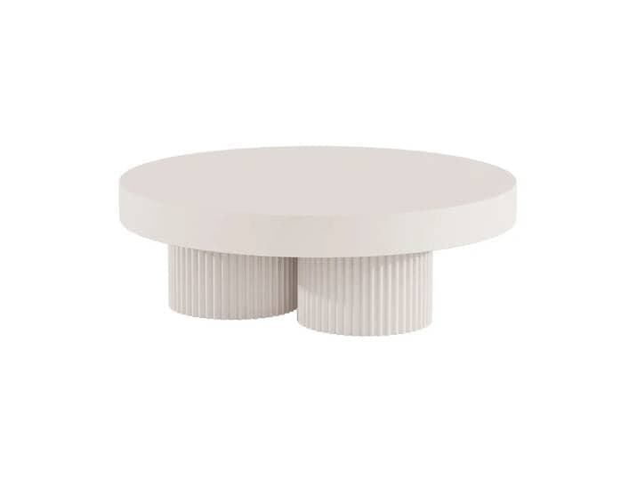 NORR11 Gear Couchtisch Chalk, Ø120 cm