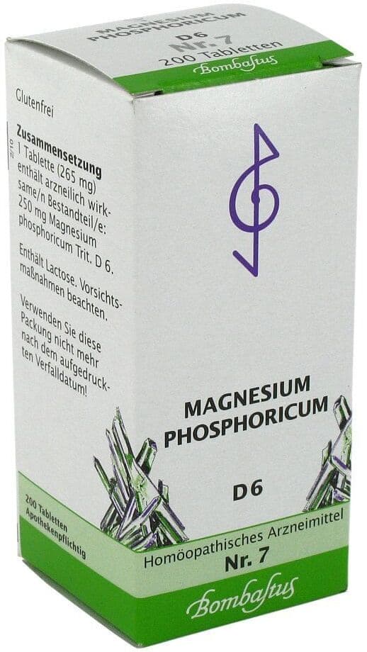 Biochemie 7 Magnesium phosphoricum D6 Tabletten Bombastus 200stk