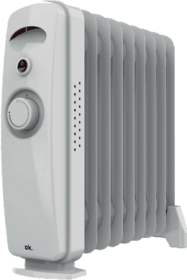 Radiador de aceite - ok. A01_EU01_116599, 1000W, 9 Módulos, Hasta 15 m², Blanco